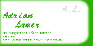 adrian lamer business card